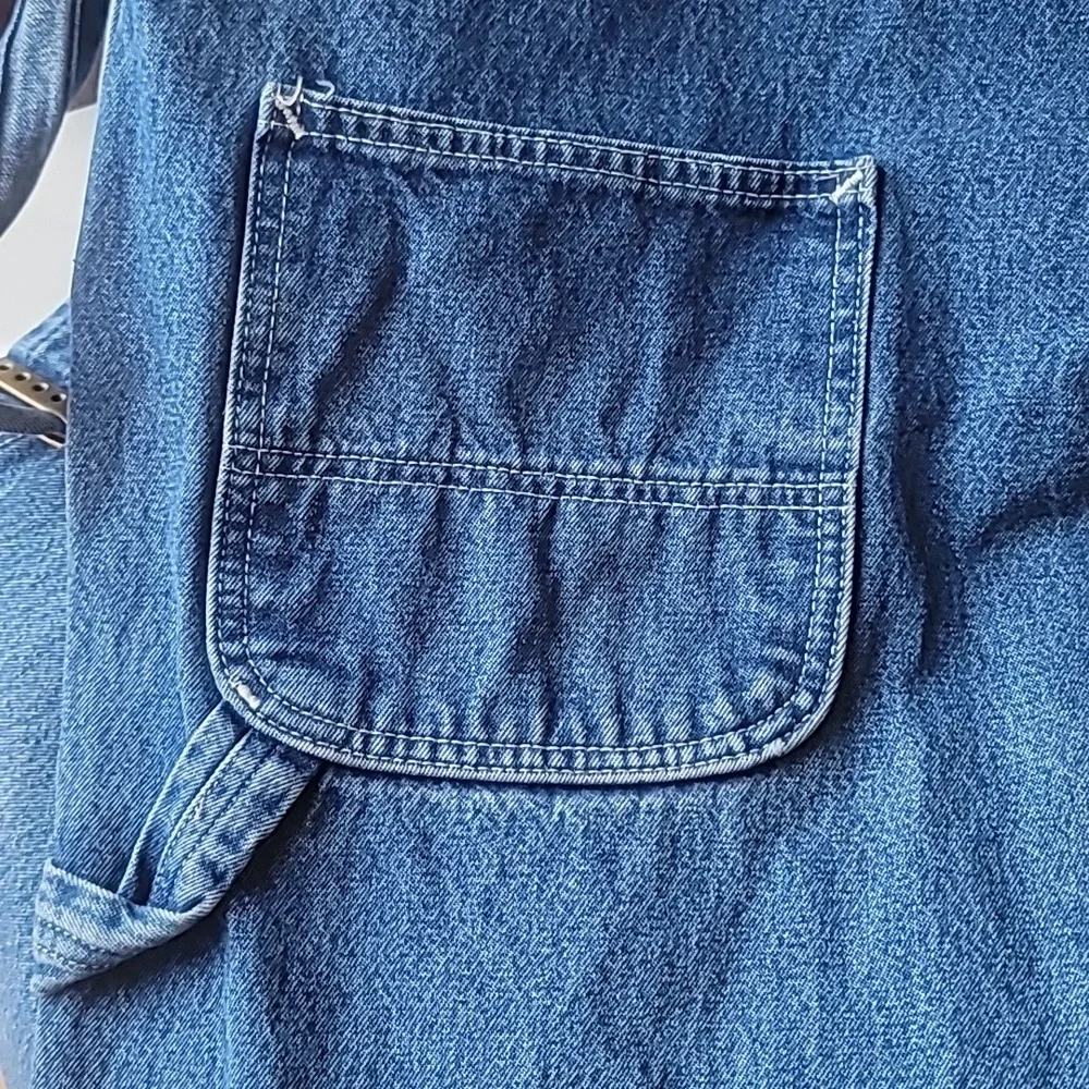 carhartt Men Vintage Workwear Overalls Loose Fit Carpenter Blue Jean 42x32 EUC - Picture 14 of 16